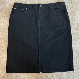 LRL Ralph Lauren Jeans Co black denim jean pencil skirt Sz 12